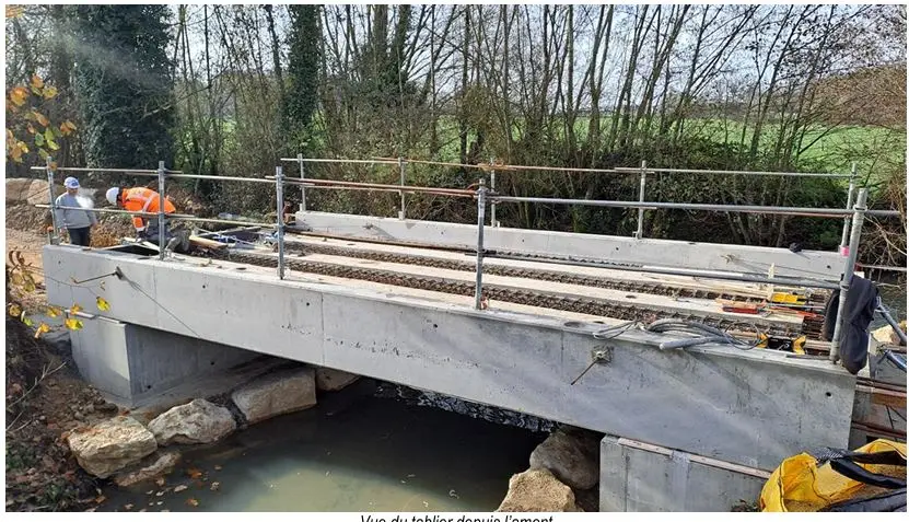 Pont de la morte tablier posé