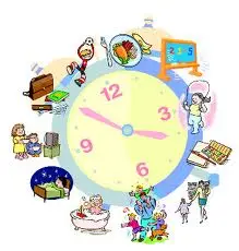 horloge du temps scolaire