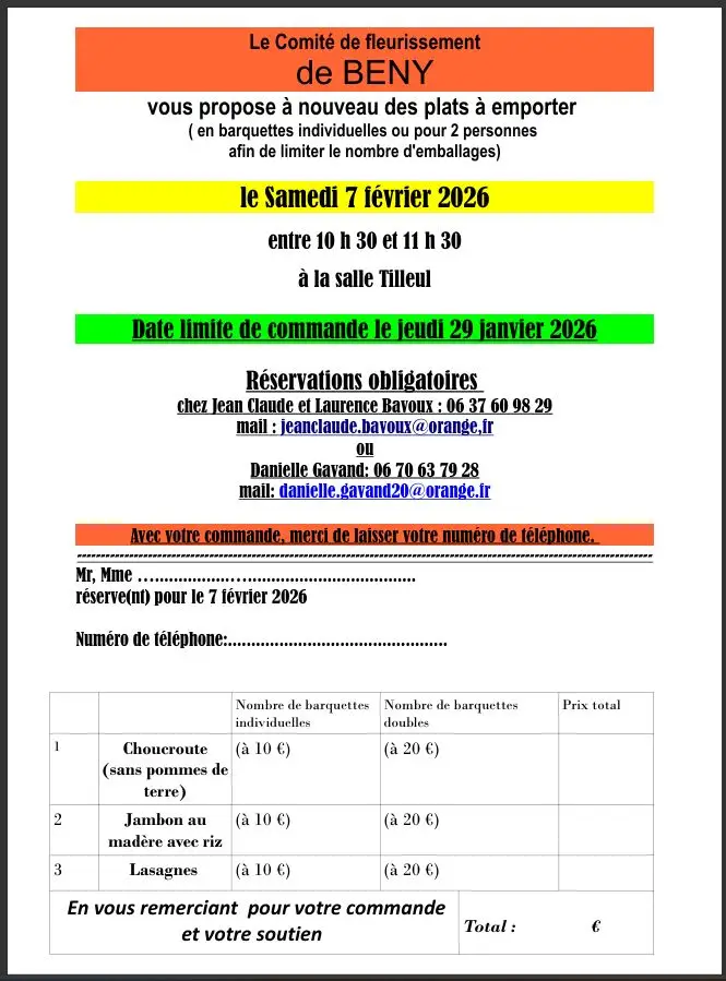 Fleurissement Ventes f&eacute;vrier 2026